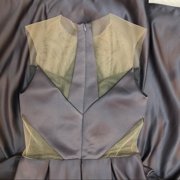 Vintage Y2K Peggy Hartanto Geometric Illusion Red Carpet Formal Cocktail Dress - Picture 8 of 9